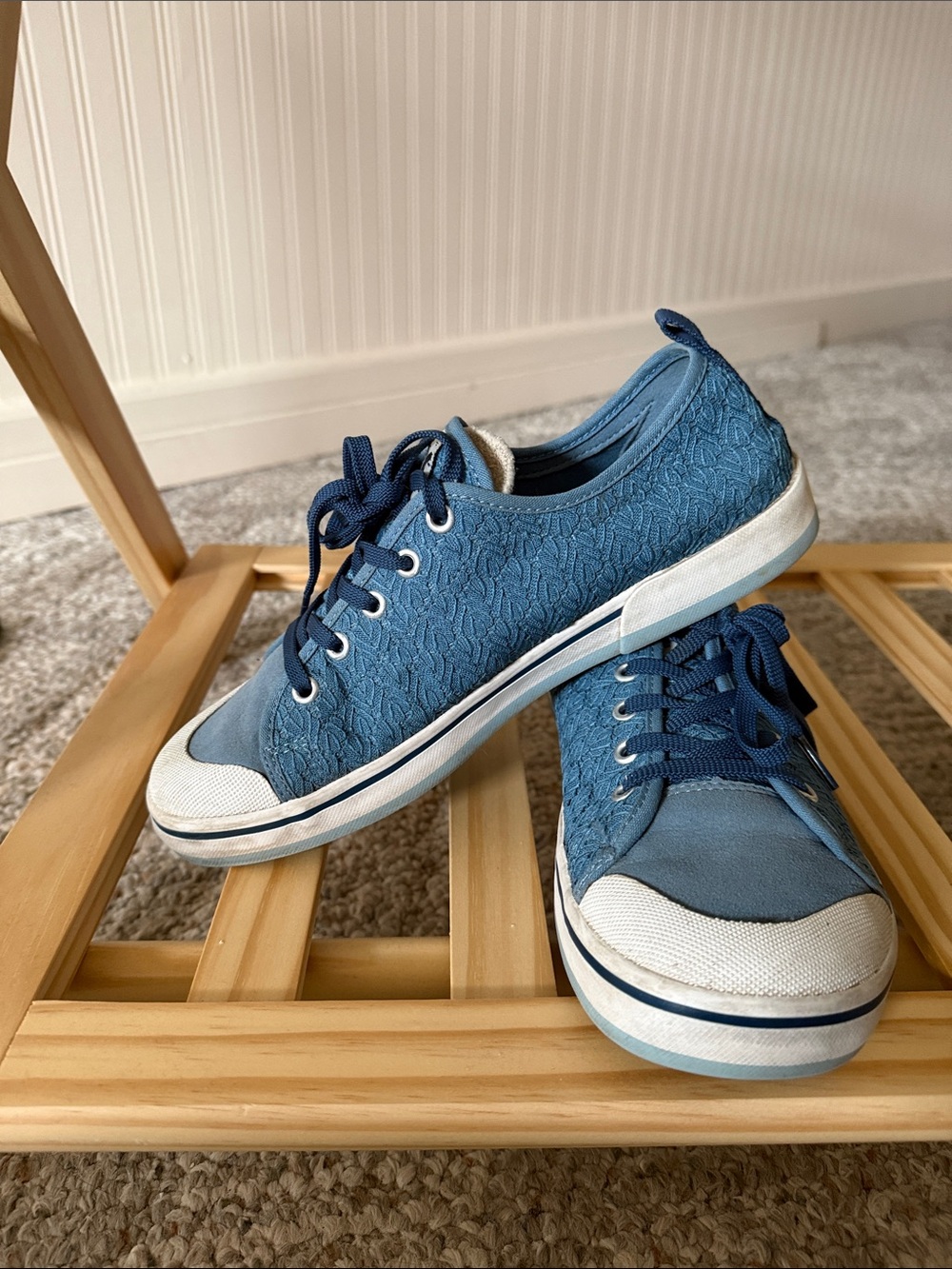 Light Blue Lace Keen Elsa 40 EU 9.5 US 7 UK 26.5 CM Shoes Periwinkle